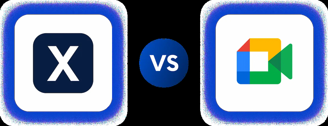 Comparison between Internxt and GoogleMeet